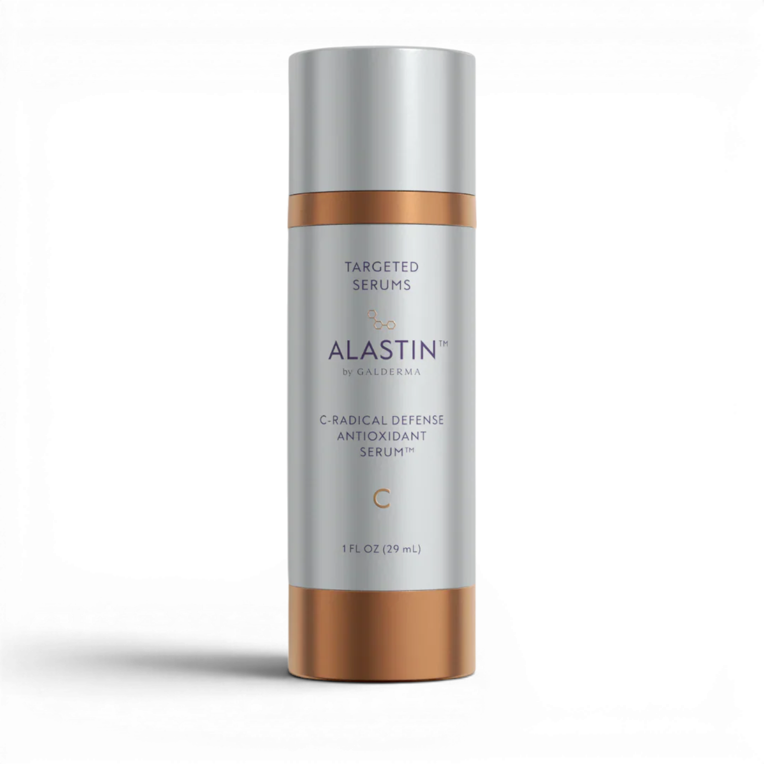 Alastin Radical Defense Antioxidant Serum bottle on a white background