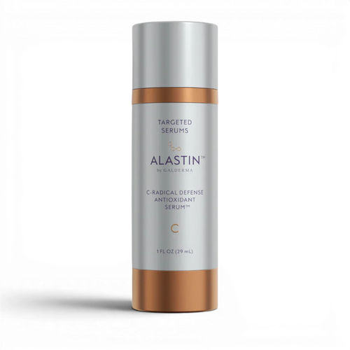 Alastin Radical Defense Antioxidant Serum bottle on a white background